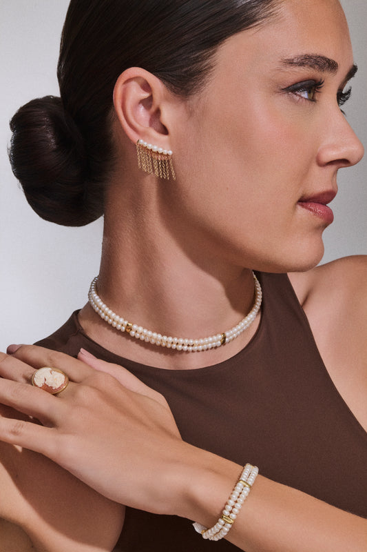 Earcuff Aurora Pérolas