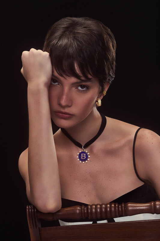 Colar Ana lápis lazúli