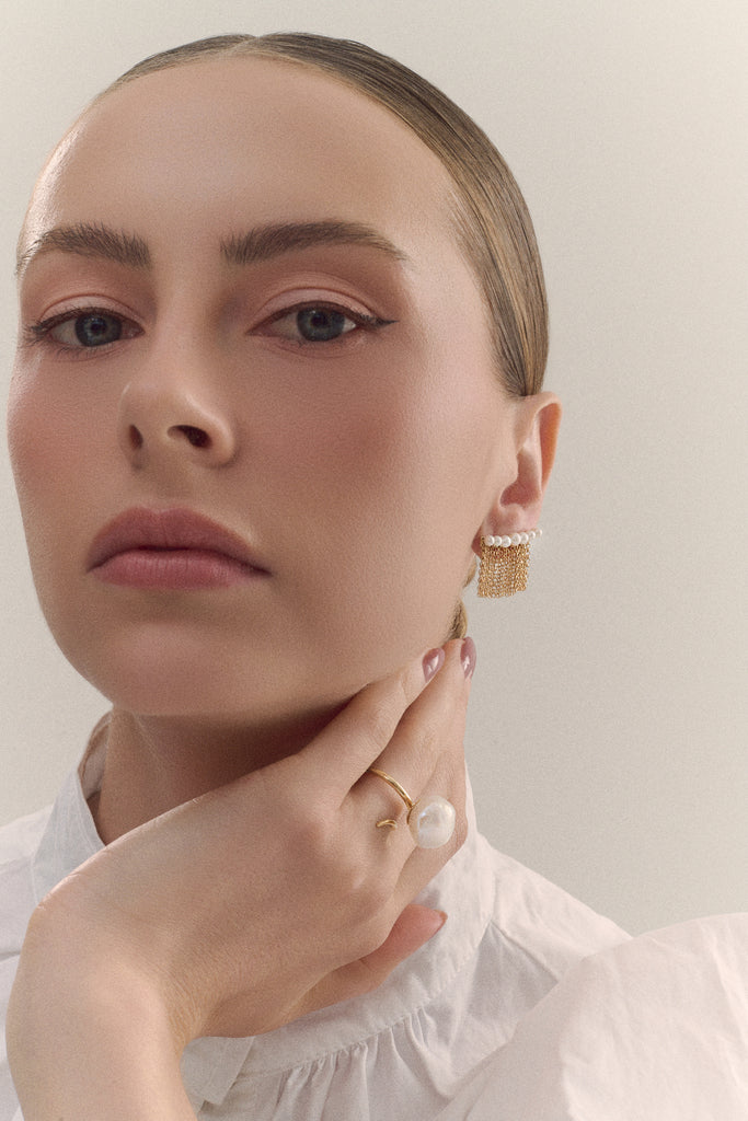 Earcuff Aurora Pérolas