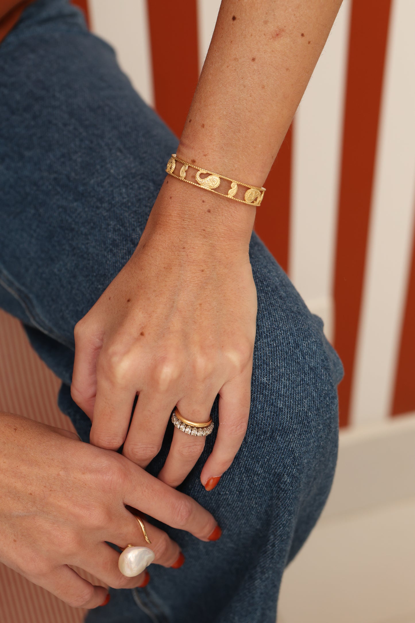 Bracelete Paisley Prata