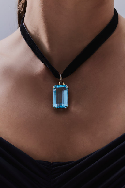 Colar Topázio Sky lock