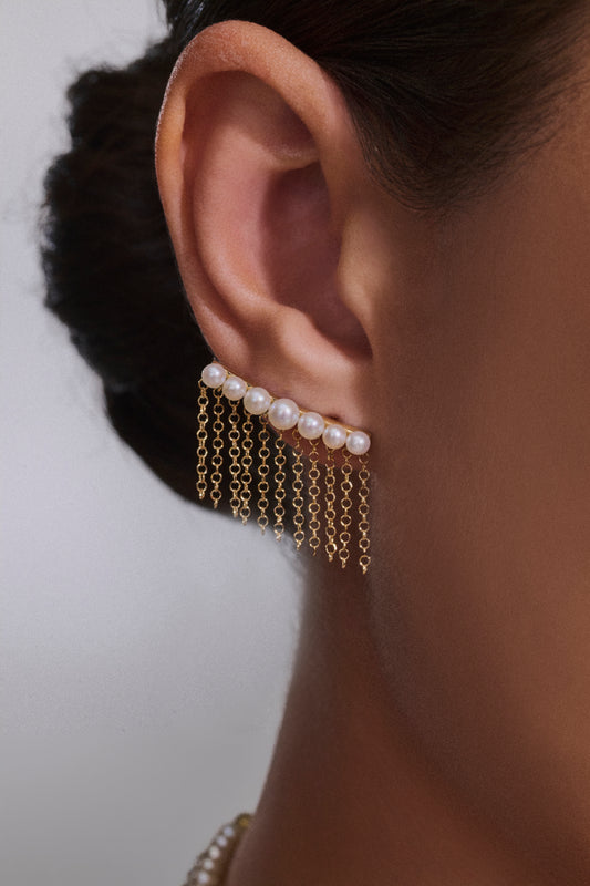 Earcuff Aurora Pérolas