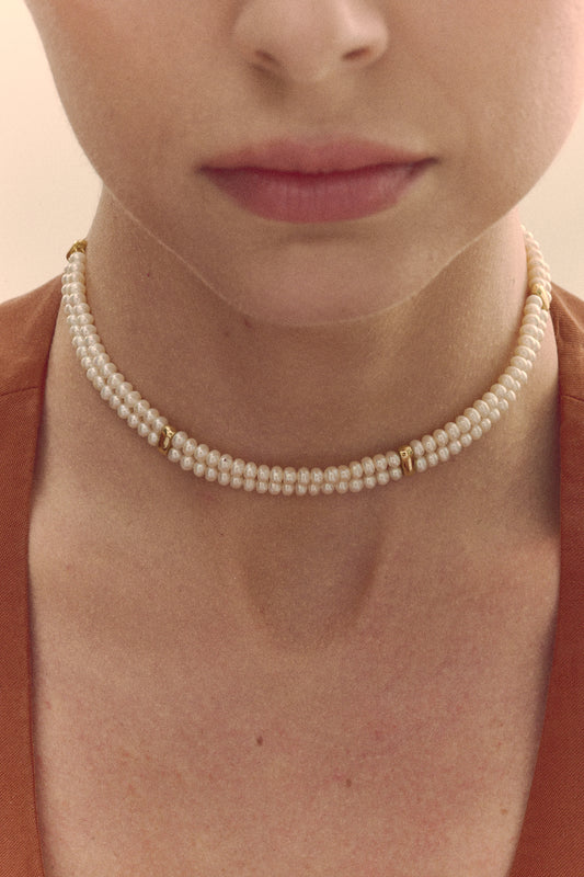 Choker Aurora Pérolas
